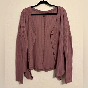 Wild Fable Mauve Knit Cardigan